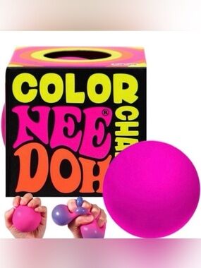 Schylling Color Changing NeeDoh Sensory Fidget Toy – Pink | NEW 🩷💜